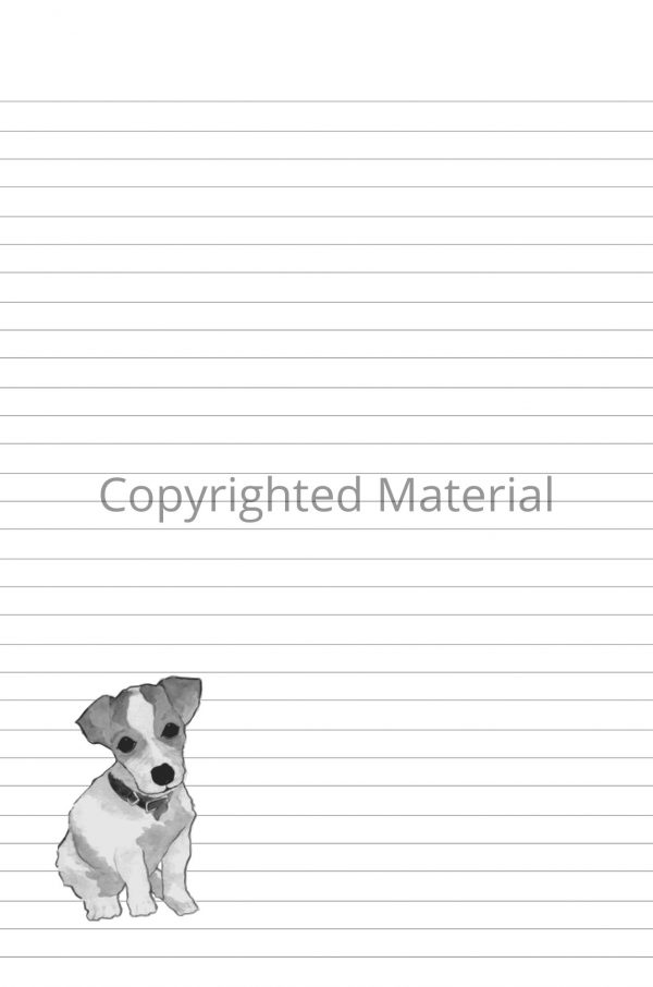 Jack Russell Notebook Interior Page